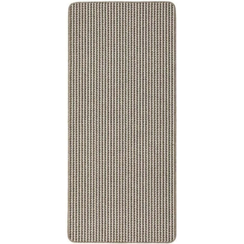 Twist Stripe Washable Mat or Runner Beige