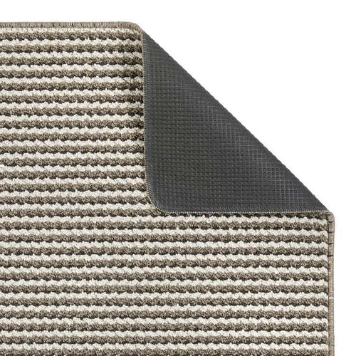 Twist Stripe Washable Mat or Runner Beige