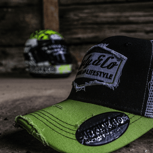 Yellow & White Diamond Trucker Hat