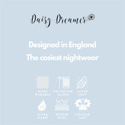 Daisy Dreamer Women's Fleece Hooded Robe Snuggle Touch Velvet-Soft Loungewear UK Sizes