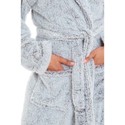 Daisy Dreamer Women's Fleece Hooded Robe Snuggle Touch Velvet-Soft Loungewear UK Sizes