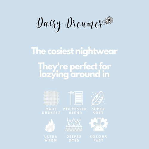 Daisy Dreamer Womens Grey Teddy Fleece Hooded Bath Robe Ultra Soft Premium Loungewear