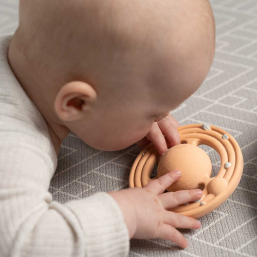 Planet CH3W® Ringed Planet - Natural Rubber Space Teether Toy
