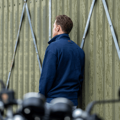 Navy Union Jack Quater-Zip