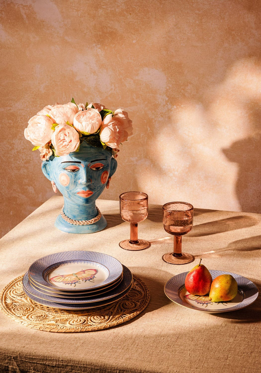 Testa Di Moro Head - Turquoise Times (Not the White Lotus Kind) Bust Statue