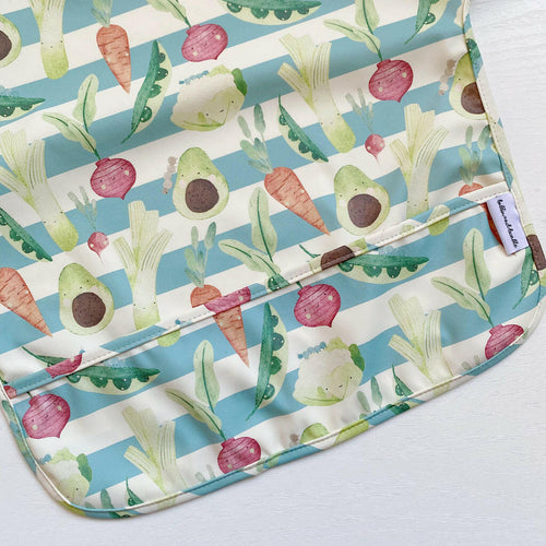 Long Sleeved Bib - Vegetable Garden