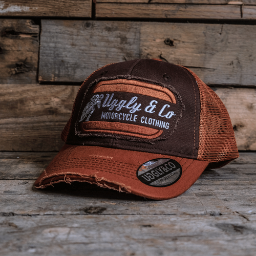 Rust Flat Track Trucker Hat