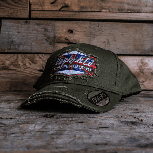 Union Jack Green Diamond Vintage Cap