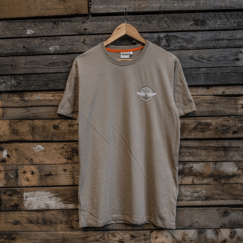 Beige Circle Wings Tee