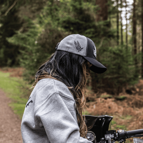 Mile 9 Spark Plug Wings Trucker Hat
