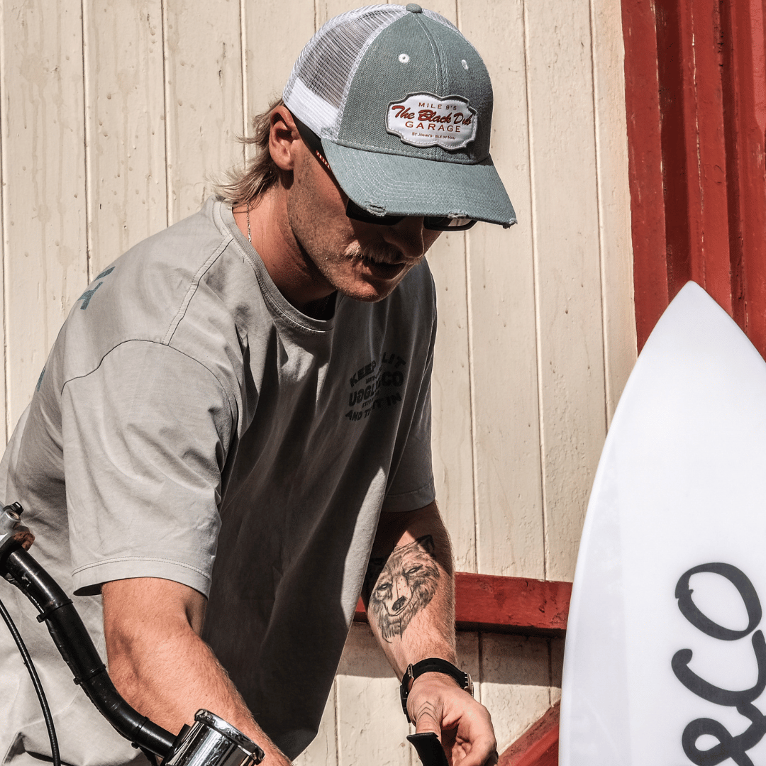 Denim Garage Trucker Hat