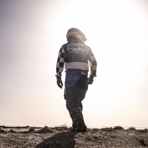 Chequered Vintage Motocross Jersey