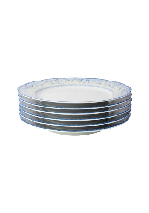 Virginia Blue and White Dinner Plates  - Set of 4