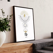 Virgo wall art print | Zodiac horoscope signs