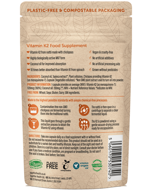 Vitamin K2 – Vegan Supplement – 30 Capsules