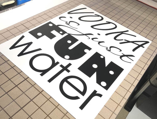 Vodka is Just Fun Water Wall Sticker