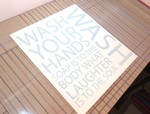 Wash Your Hands Wall Art Sticker