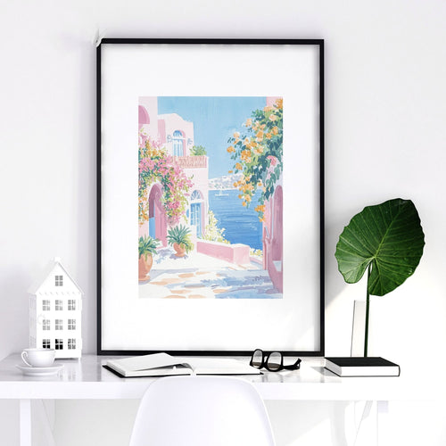 Wall Art Colourful | Set of 3 Beach Decor Wall art Prints