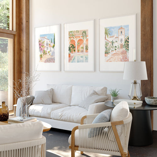 Wall Art Decor Living Room | Set of 3 Beach Decor Wall art Prints