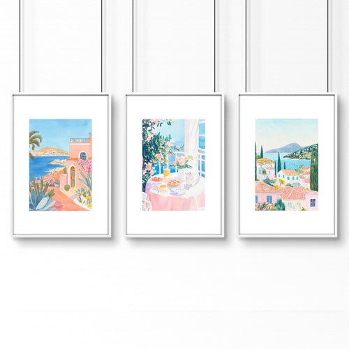 Wall Art Extra Large | Set of 3 Beach Decor Wall art Prints