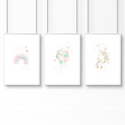 Wall Art For A Nursery | Set of 3 wall art prints
