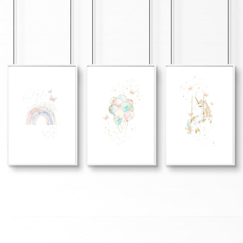 Wall Art For A Nursery | Set of 3 wall art prints