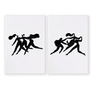 Wall Art Framed | Set of 2 Boho Women Wall art Prints