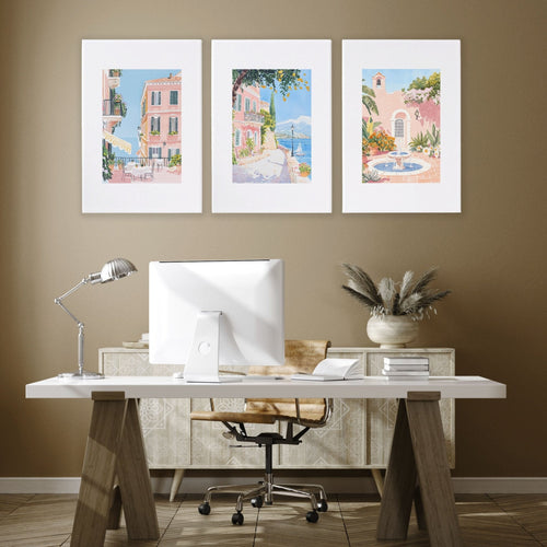 Wall Art Large | Set of 3 Beach Decor Wall art Prints