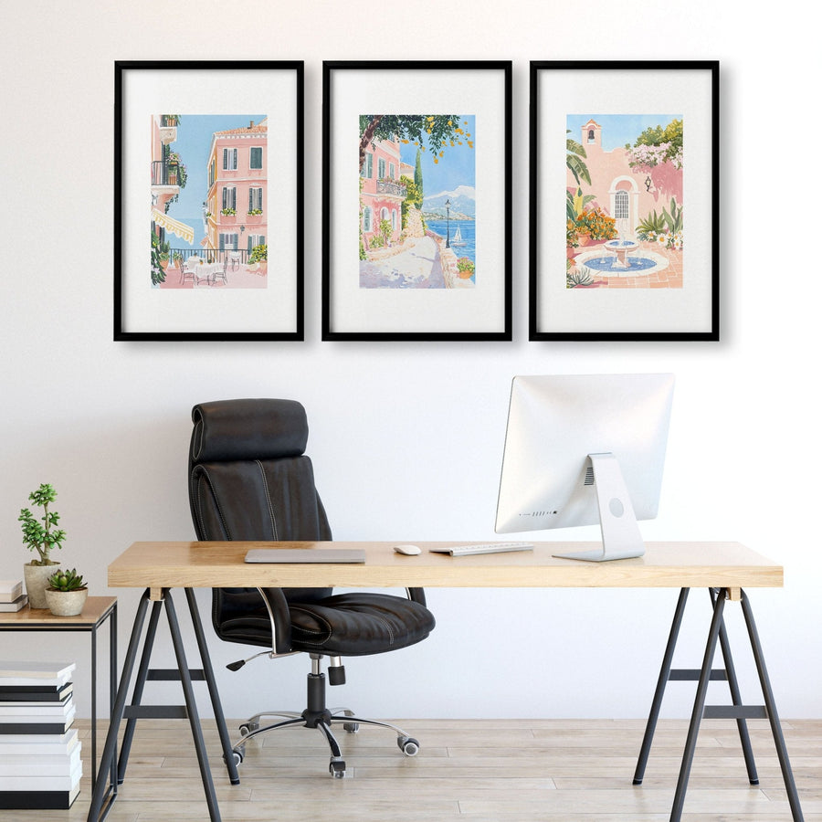 Wall Art Large | Set of 3 Beach Decor Wall art Prints