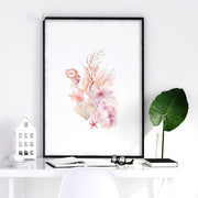 Wall Art Sea | Set of 3 Seashells Wall art Prints