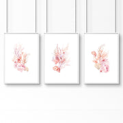 Wall Art Sea | Set of 3 Seashells Wall art Prints