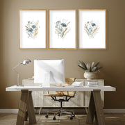 Wall Art Sets | Set of 3 Botanical Wall art Prints