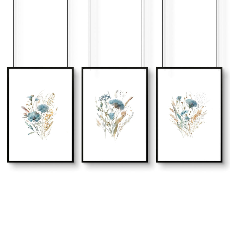 Wall Art Sets | Set of 3 Botanical Wall art Prints
