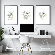 Wall Art Sets | Set of 3 Botanical Wall art Prints