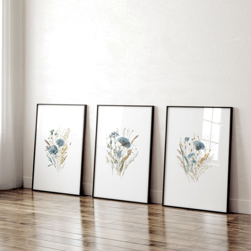 Wall Art Sets | Set of 3 Botanical Wall art Prints