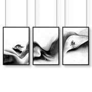 Wall Canvas Art | Set of 3 Asian Inspired Wall art Prints