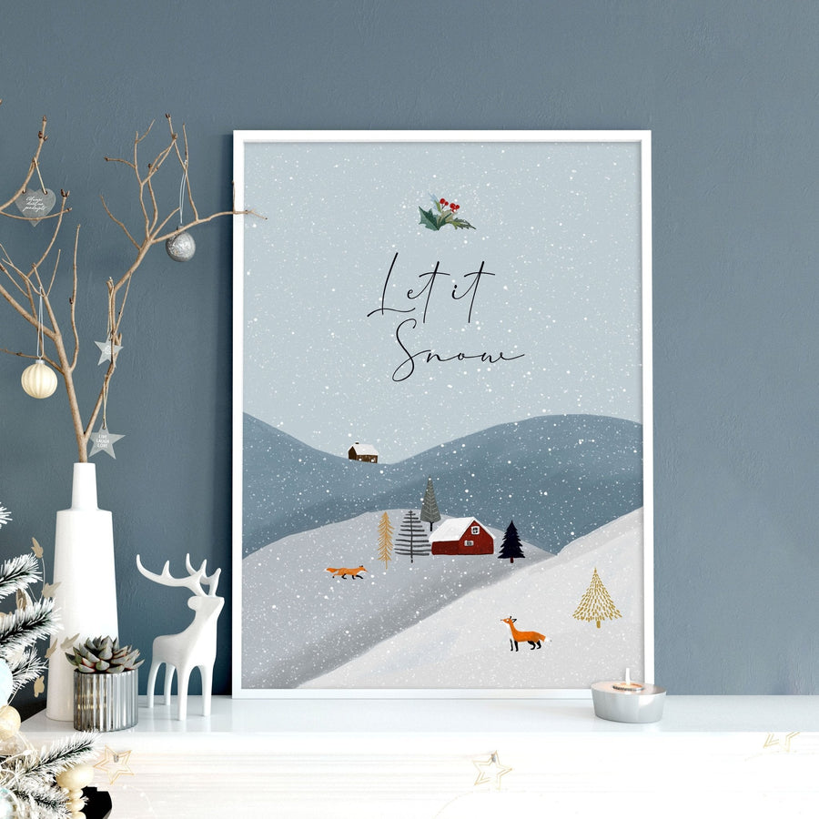 Christmas decor for wall | wall art print