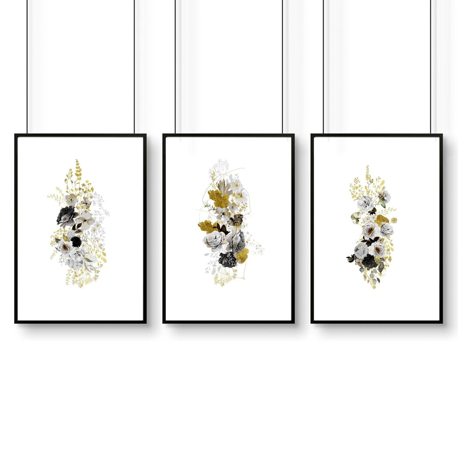 Wall decor for the bathroom | set of 3 Shabby Chic wall prints