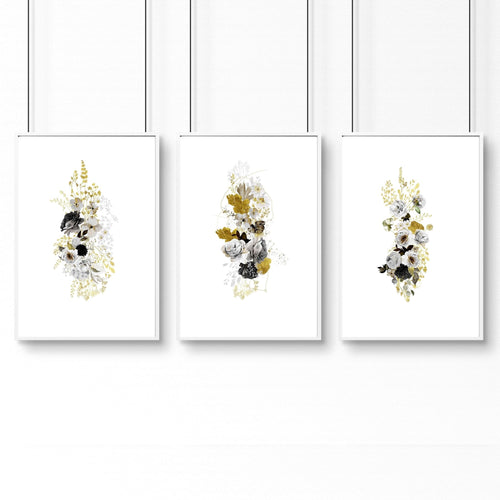 Wall decor for the bathroom | set of 3 Shabby Chic wall prints