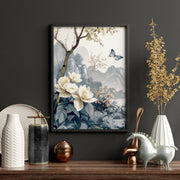 Wall Framed Art | Set of 3 Chinoiserie Wall art Prints