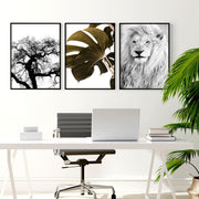 Wall Hanging Art | Set of 3 African Wildlife Wall art Prints