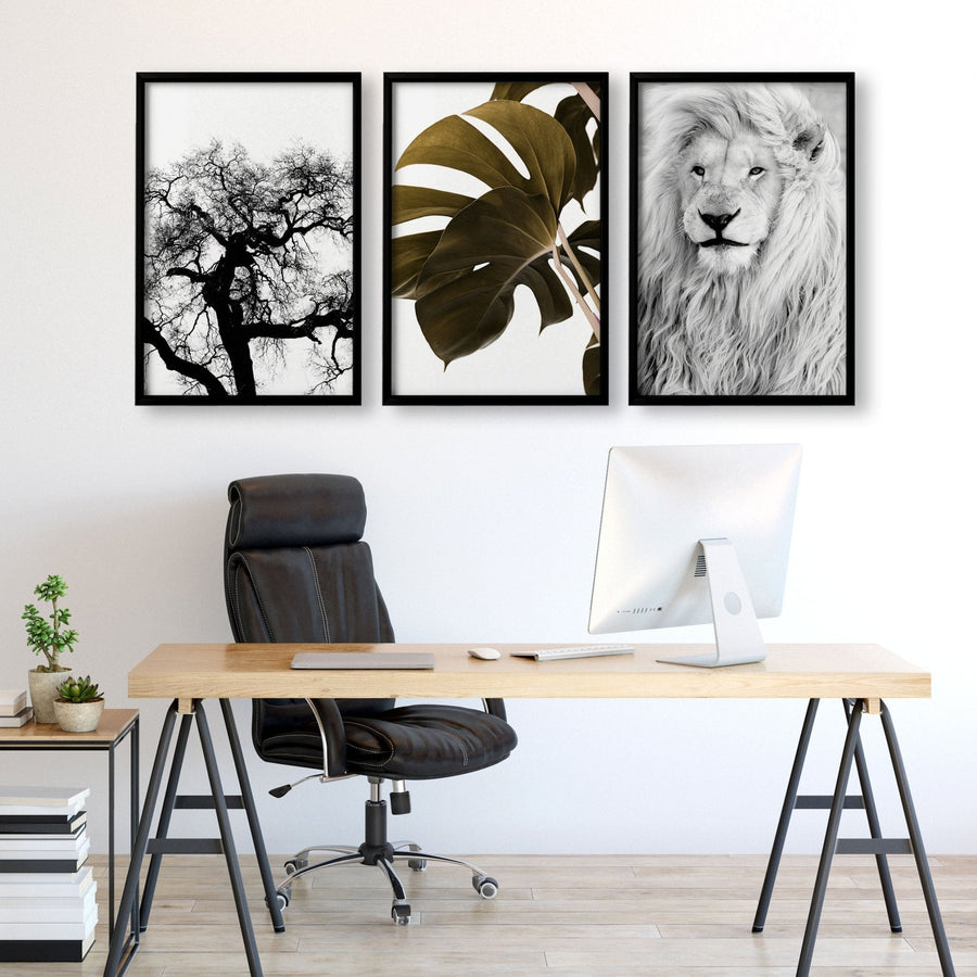Wall Hanging Art | Set of 3 African Wildlife Wall art Prints