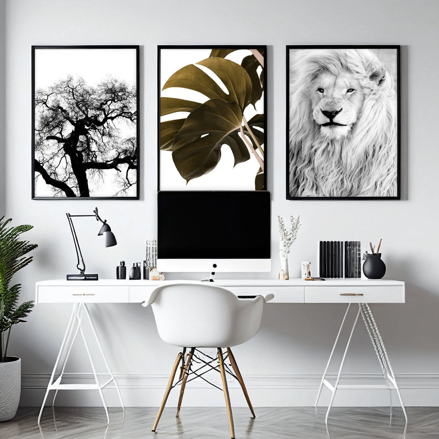Wall Hanging Art | Set of 3 African Wildlife Wall art Prints