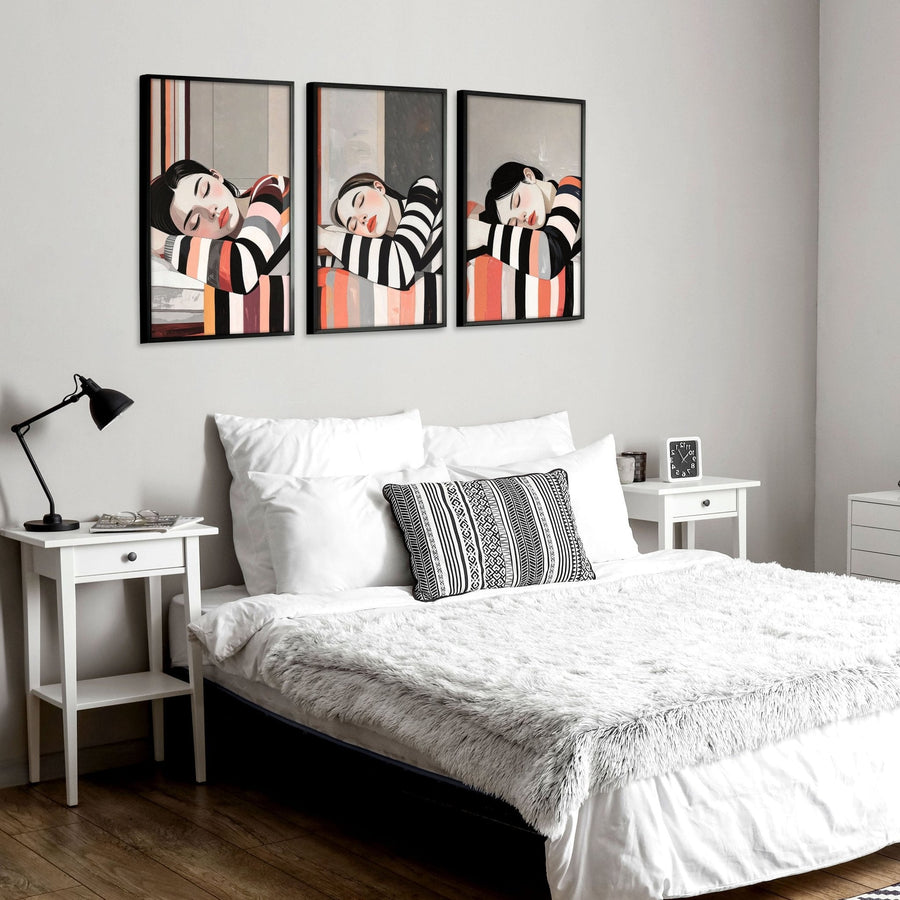 Wall Hanging For Bedroom decor| Set of 3 Women Art Prints