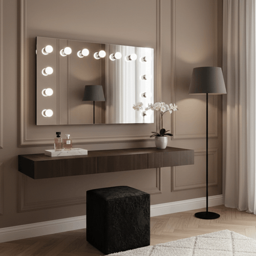 PRE ORDER FOR THE END OF AUGUST - Nicole Hollywood Mirror Wall Mounted 100x60cm