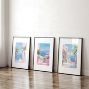 Wall Paintings In Living Room | Set of 3 Beach Decor Wall art Prints