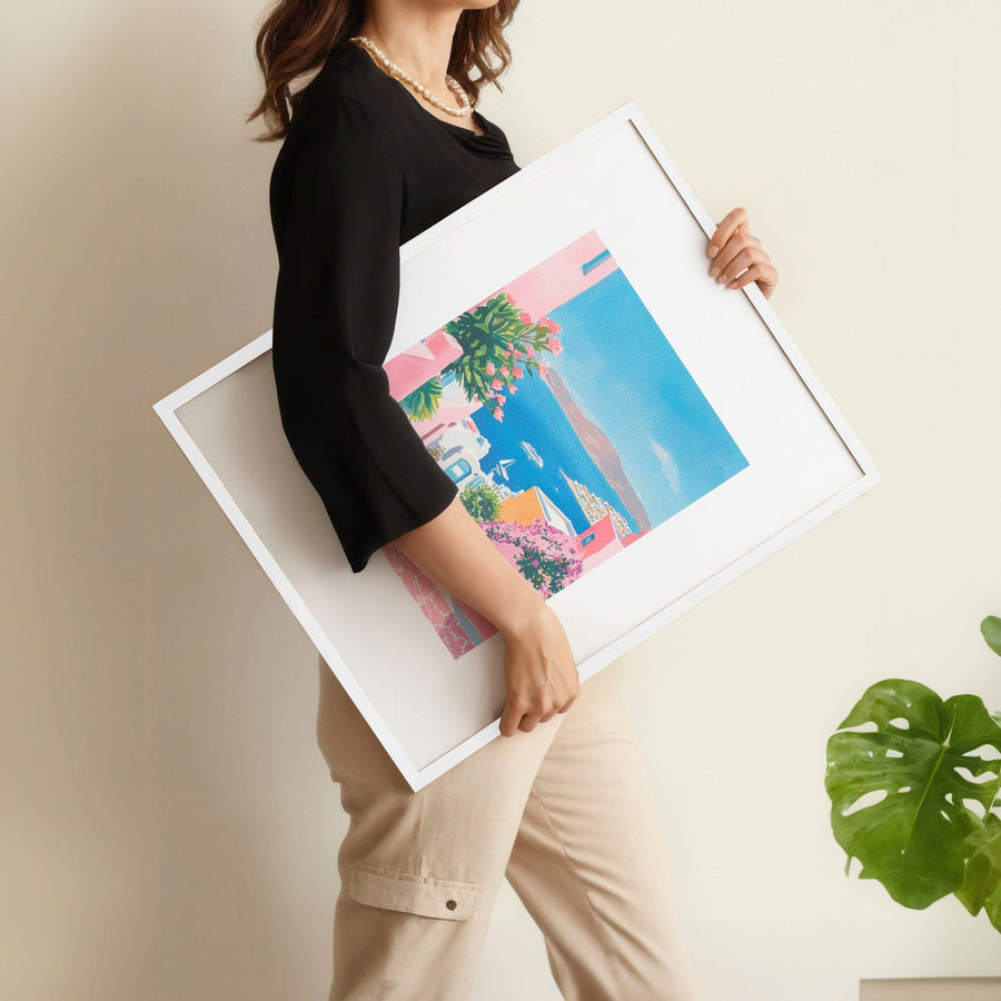 Wall Paintings In Living Room | Set of 3 Beach Decor Wall art Prints