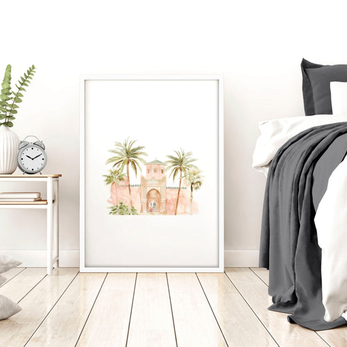 Wall Picture With Frame | Set of 3 Moroccan Wall art Prints