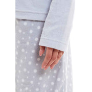 Daisy Dreamer Women's Penguin Polar Fleece Pyjama Set With Hood Embroidered Fluffy Winter