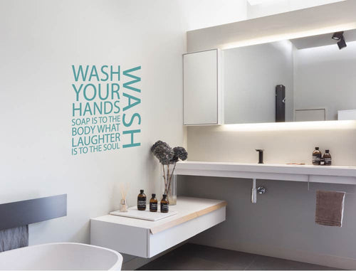 Wash Your Hands Wall Art Sticker
